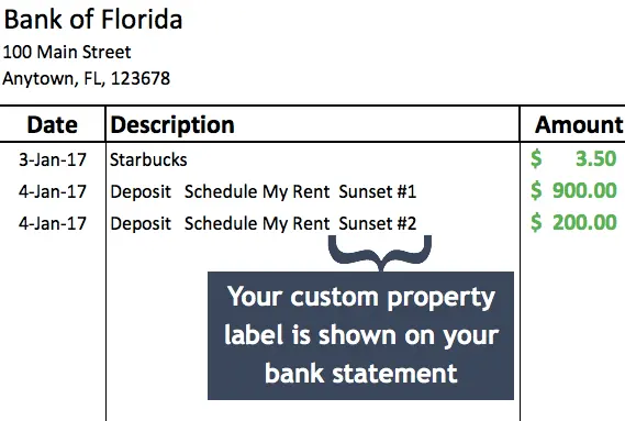 Collect Rent Online - Landlord Bank Statement