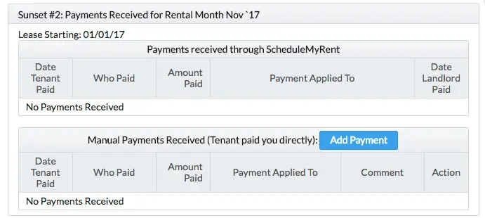 Collect Rent Online - Manual Tenant Payment