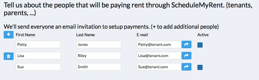 Collect Rent Online - Roommate Signup
