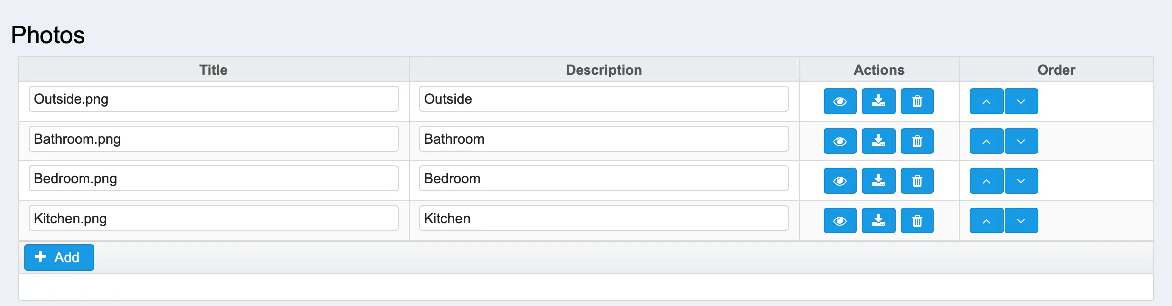 Landlord Software - Pictures of the rental property