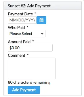 Collect Rent Online - Enter Tenant Payment