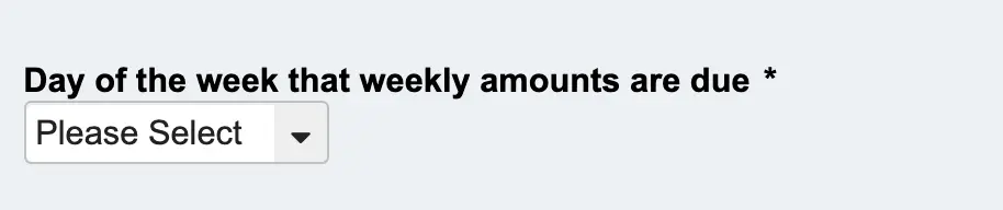 Collect Rent Online - Select which day of the week to collect rent